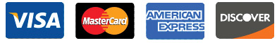 Visa, Mastercard, American Express, Discover Accepted